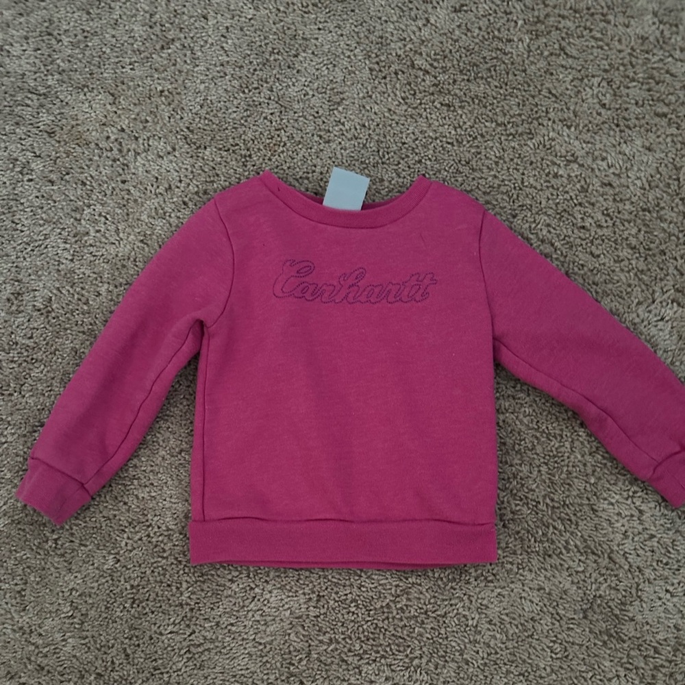CARHARTT sz 2T PINK CREWNECK SWEATSHIRT
